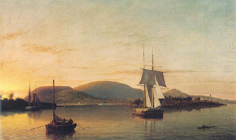 Fitz Hugh Lane Camden Mountains from the South Entrance to the Harbor china oil painting image